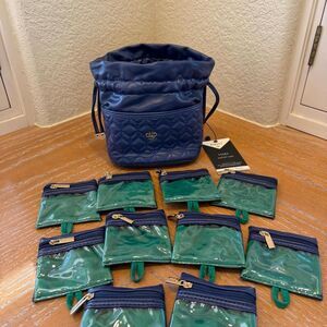 NWT PurseN Ultra Jewelry Drawstring Case Storage Bag - Blue/Teal